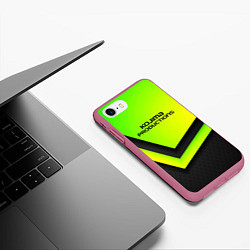Чехол iPhone 7/8 матовый KOJIMA PRODUCTIONS, цвет: 3D-малиновый — фото 2