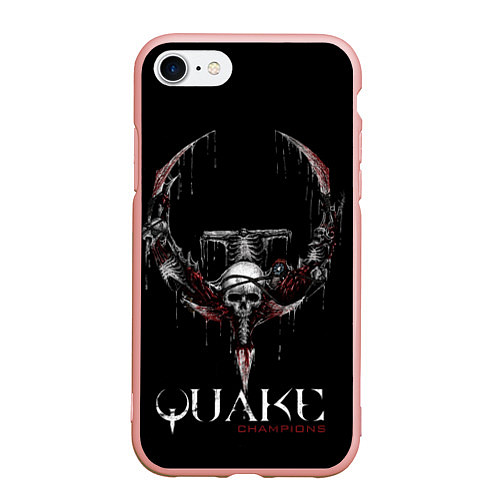 Чехол iPhone 7/8 матовый Quake Champions / 3D-Светло-розовый – фото 1