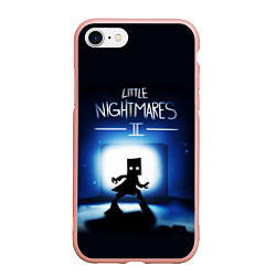 Чехол iPhone 7/8 матовый Little Nightmares 2 МОНО, цвет: 3D-светло-розовый