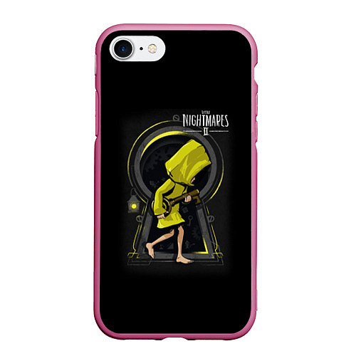 Чехол iPhone 7/8 матовый Little Nightmares 2 замок / 3D-Малиновый – фото 1