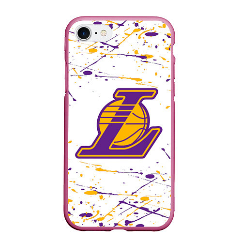 Чехол iPhone 7/8 матовый Kobe Bryant / 3D-Малиновый – фото 1