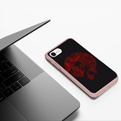 Чехол iPhone 7/8 матовый Hellsing Хеллсинг, цвет: 3D-светло-розовый — фото 2