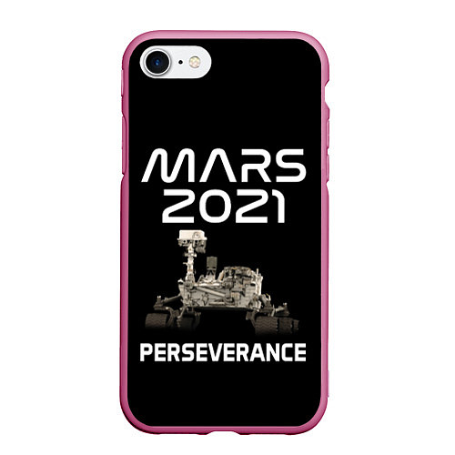 Чехол iPhone 7/8 матовый Perseverance / 3D-Малиновый – фото 1