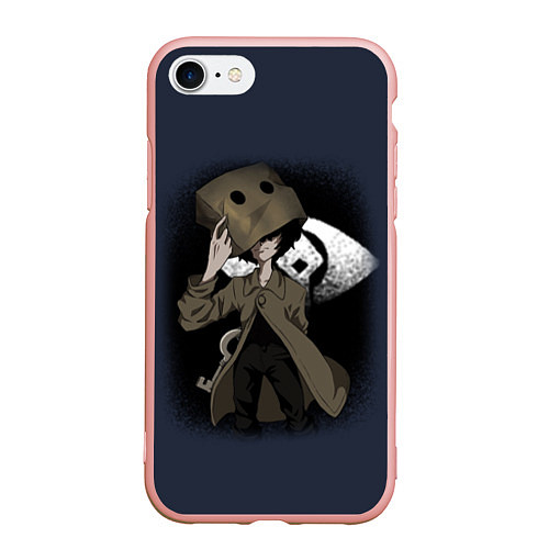 Чехол iPhone 7/8 матовый Little Nightmares 2 MONO / 3D-Светло-розовый – фото 1