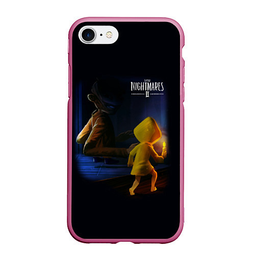 Чехол iPhone 7/8 матовый Little Nightmares длиннорукий / 3D-Малиновый – фото 1