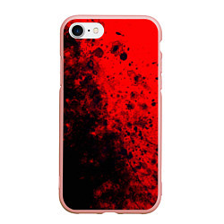 Чехол iPhone 7/8 матовый Пятна Крови, цвет: 3D-светло-розовый