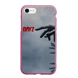 Чехол iPhone 7/8 матовый DAYZombie ДЕЙЗИ Z, цвет: 3D-малиновый