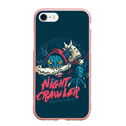 Чехол iPhone 7/8 матовый Night Crawler Dota 2, цвет: 3D-светло-розовый