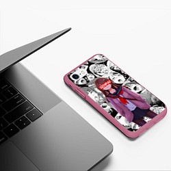 Чехол iPhone 7/8 матовый SENPAI СЕНПАЙ, цвет: 3D-малиновый — фото 2