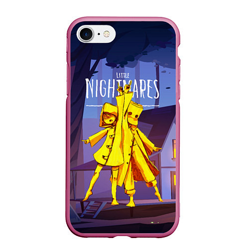 Чехол iPhone 7/8 матовый Little Nightmares 2 / 3D-Малиновый – фото 1