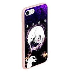 Чехол iPhone 7/8 матовый Kaneki Ken Tokyo Ghoul, цвет: 3D-светло-розовый — фото 2