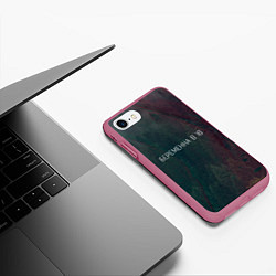 Чехол iPhone 7/8 матовый Шоу Беременна в 16 на Ю, цвет: 3D-малиновый — фото 2