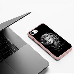 Чехол iPhone 7/8 матовый МЭРИЛИН, цвет: 3D-светло-розовый — фото 2