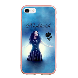 Чехол iPhone 7/8 матовый Nightwish, цвет: 3D-светло-розовый