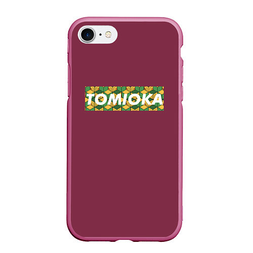 Чехол iPhone 7/8 матовый ТОМИОКА TOMIOKA / 3D-Малиновый – фото 1