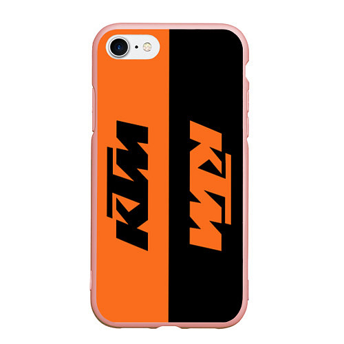 Чехол iPhone 7/8 матовый KTM КТМ Z / 3D-Светло-розовый – фото 1