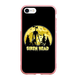 Чехол iPhone 7/8 матовый Siren Head Yellow Moon, цвет: 3D-баблгам