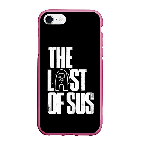 Чехол iPhone 7/8 матовый Among Us The Last Of Us / 3D-Малиновый – фото 1