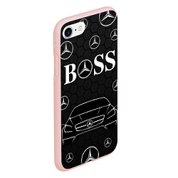 Чехол iPhone 7/8 матовый BOSS MERCEDES-BENZ, цвет: 3D-светло-розовый — фото 2