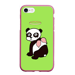 Чехол iPhone 7/8 матовый Святая панда, цвет: 3D-малиновый