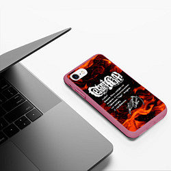 Чехол iPhone 7/8 матовый СЕКТОР ГАЗА ЖИЗНИ ПО КАЙФУ, цвет: 3D-малиновый — фото 2