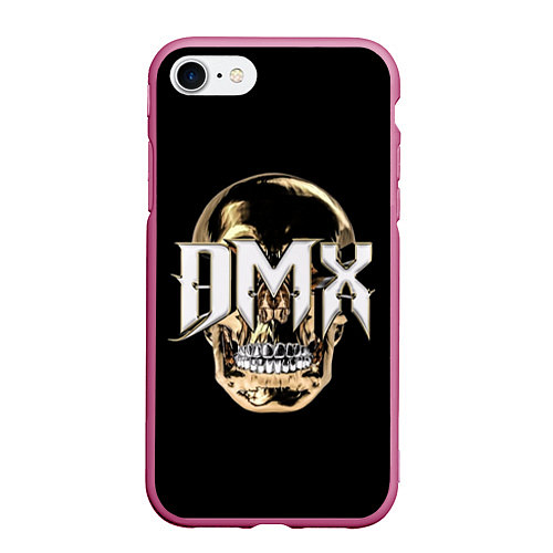 Чехол iPhone 7/8 матовый DMX Skull / 3D-Малиновый – фото 1