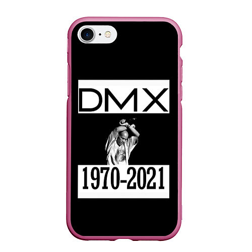 Чехол iPhone 7/8 матовый DMX 1970-2021 / 3D-Малиновый – фото 1