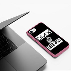 Чехол iPhone 7/8 матовый DMX 1970-2021, цвет: 3D-малиновый — фото 2
