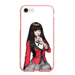 Чехол iPhone 7/8 матовый Jabami Yumeko Kakegurui, цвет: 3D-светло-розовый