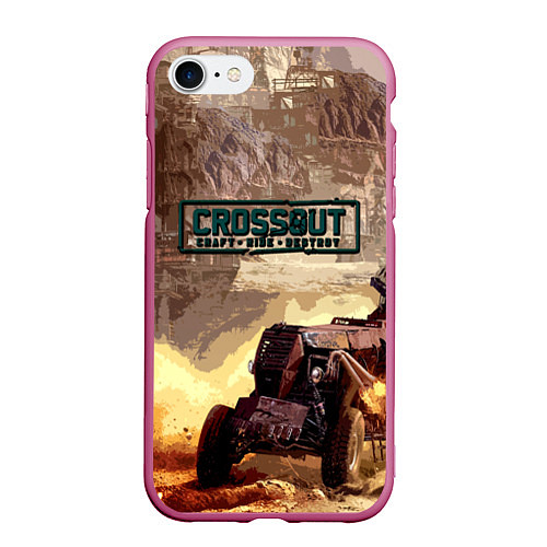 Чехол iPhone 7/8 матовый CROSSOUT 2021 / 3D-Малиновый – фото 1