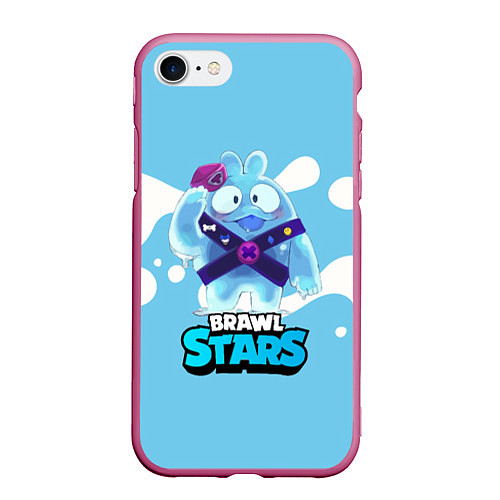 Чехол iPhone 7/8 матовый Сквик Squeak Brawl Stars / 3D-Малиновый – фото 1