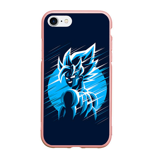Чехол iPhone 7/8 матовый Dragon Ball Z Art / 3D-Светло-розовый – фото 1