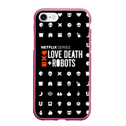 Чехол iPhone 7/8 матовый LOVE DEATH ROBOTS $$$