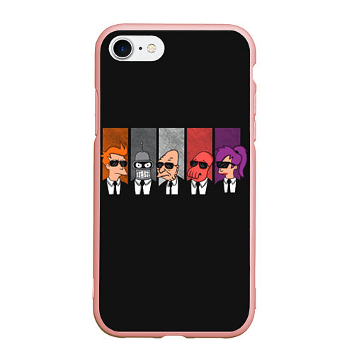 Чехол iPhone 7/8 матовый Agents Futurama / 3D-Светло-розовый – фото 1