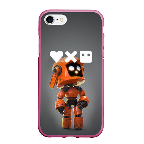 Чехол iPhone 7/8 матовый Love, Death and Robots K-VRC Z / 3D-Малиновый – фото 1