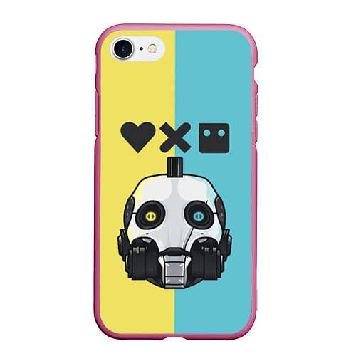 Чехол iPhone 7/8 матовый XBOT 4000 Love, Death and Robots Z / 3D-Малиновый – фото 1