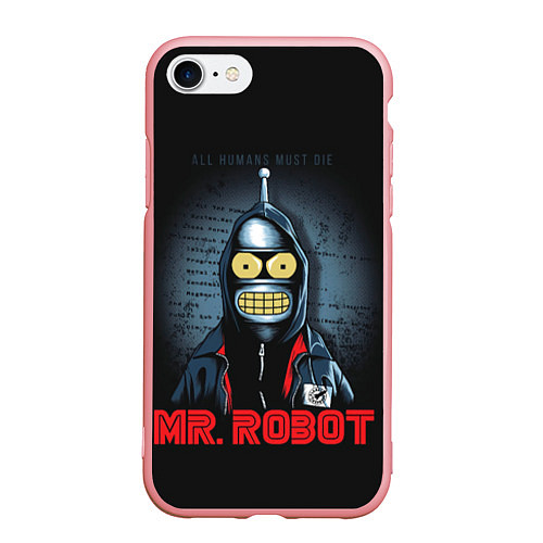 Чехол iPhone 7/8 матовый Bender x mr robot / 3D-Баблгам – фото 1