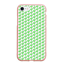 Чехол iPhone 7/8 матовый Мозговые слизни, цвет: 3D-светло-розовый