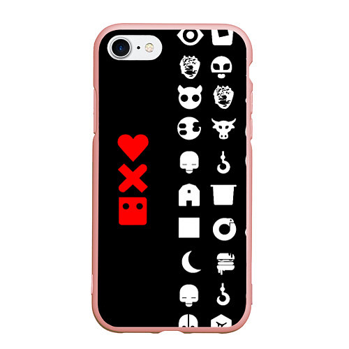 Чехол iPhone 7/8 матовый Любовь, смерть и роботы / 3D-Светло-розовый – фото 1
