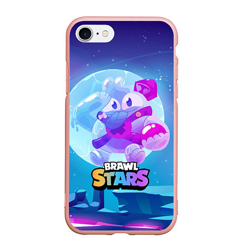 Чехол iPhone 7/8 матовый Сквик Squeak Brawl Stars / 3D-Светло-розовый – фото 1