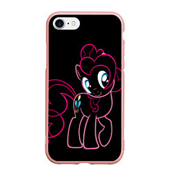 Чехол iPhone 7/8 матовый Милая Флаттершайн, цвет: 3D-светло-розовый
