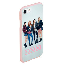 Чехол iPhone 7/8 матовый Blackpink Squad, цвет: 3D-светло-розовый — фото 2