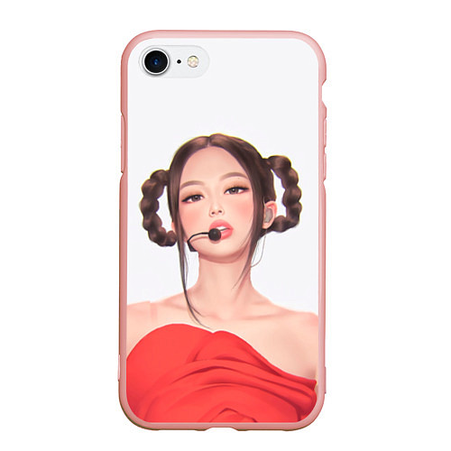 Чехол iPhone 7/8 матовый Sweet Jannie / 3D-Светло-розовый – фото 1