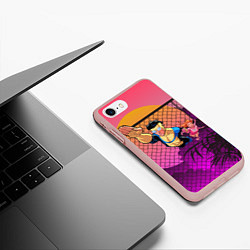 Чехол iPhone 7/8 матовый Марк Грэйсон Неуязвимый, цвет: 3D-светло-розовый — фото 2