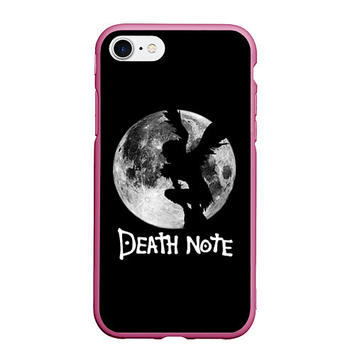 Чехол iPhone 7/8 матовый Мрачный Рюк Death Note / 3D-Малиновый – фото 1