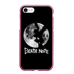 Чехол iPhone 7/8 матовый Мрачный Рюк Death Note, цвет: 3D-малиновый
