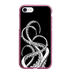 Чехол iPhone 7/8 матовый Octopus Black and White