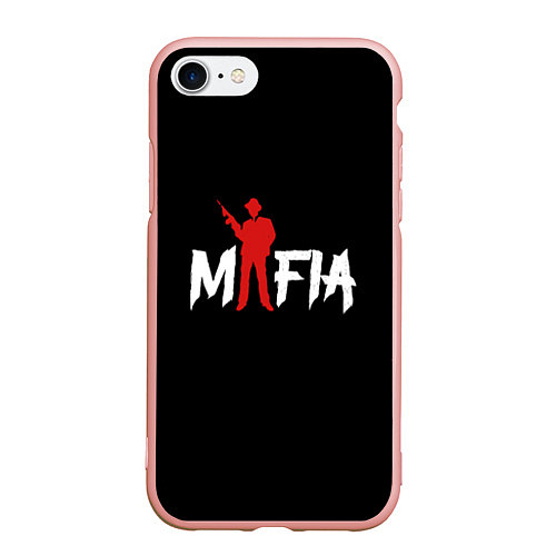 Чехол iPhone 7/8 матовый Mafia / 3D-Светло-розовый – фото 1