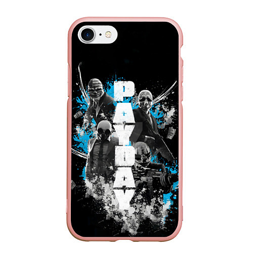 Чехол iPhone 7/8 матовый Pay Day Brothers / 3D-Светло-розовый – фото 1