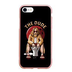 Чехол iPhone 7/8 матовый THE DUDE Big Lebowski, цвет: 3D-светло-розовый